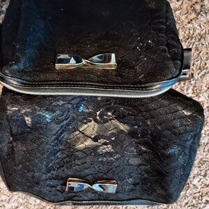 Makeup bags with lace